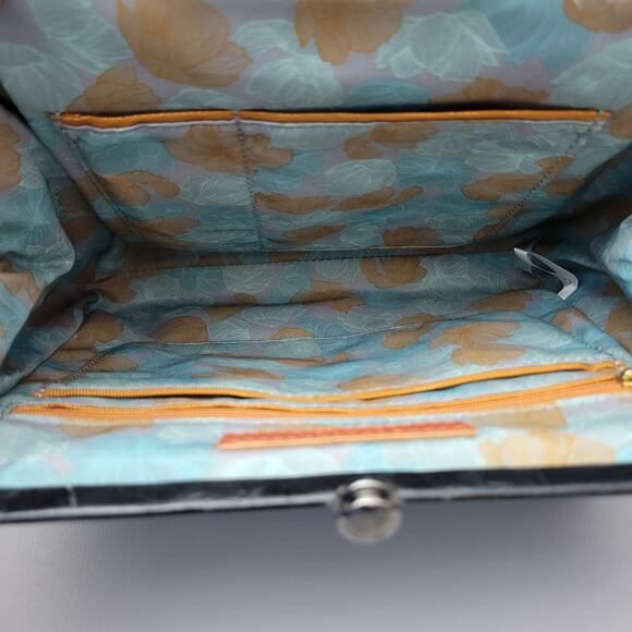 Hobo Crossbody Shoulder Wristie Bag Blue Small - Picture 3 of 13